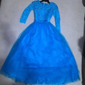 Girls Pageant Ball Gowns Kids Chiffon Embroidered Wedding Party Dress